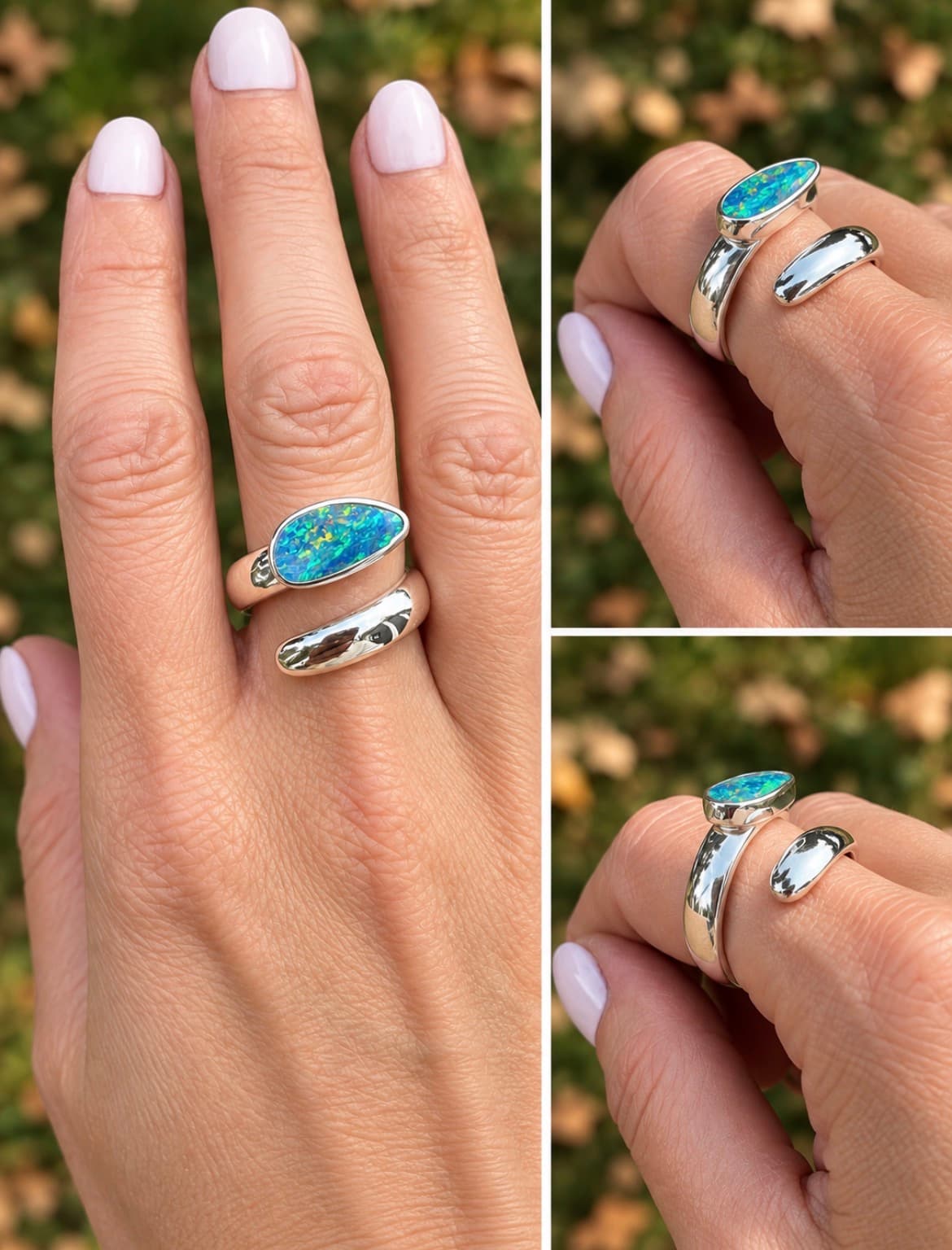 The Tidal Opal Ring