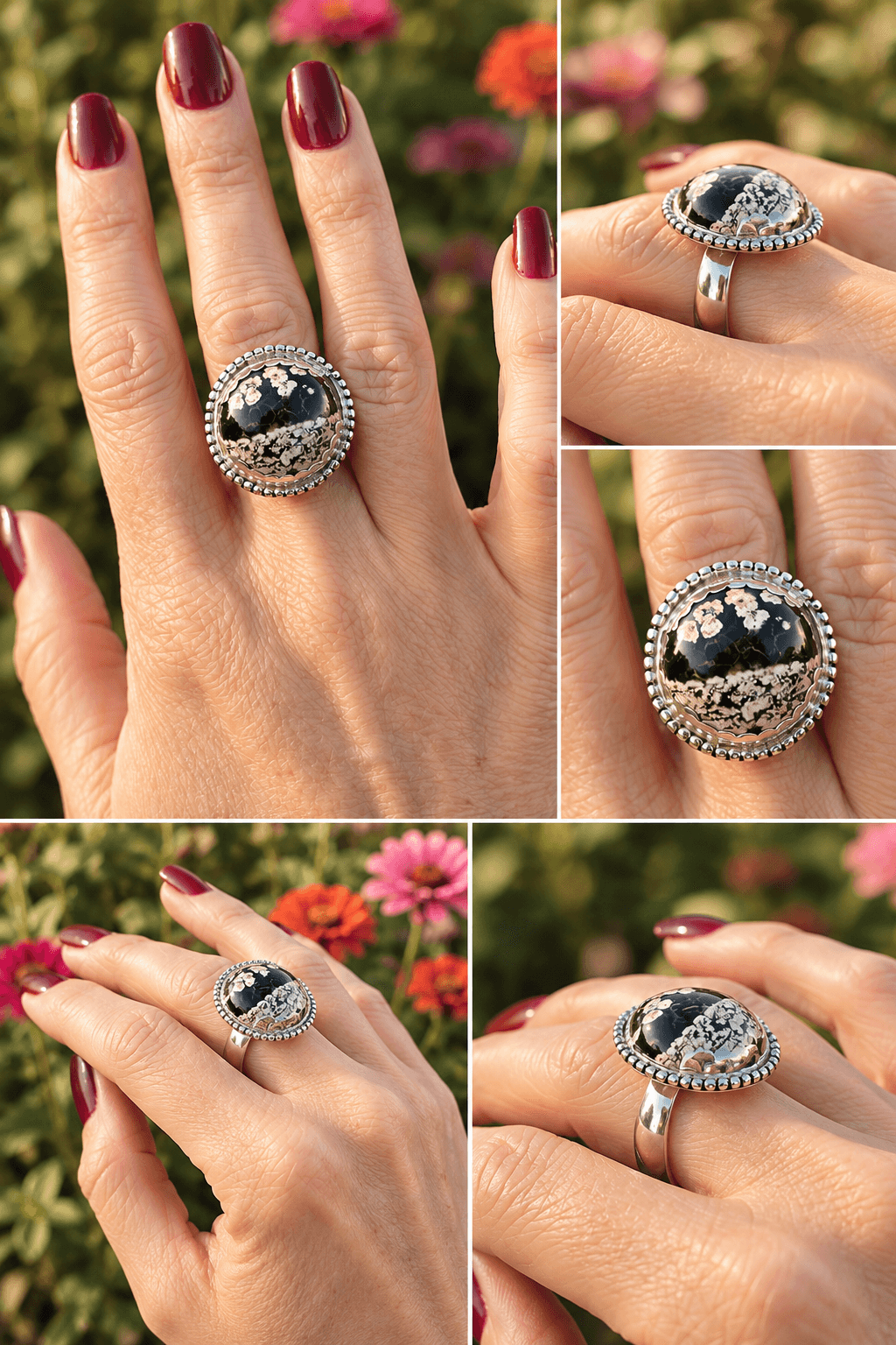 Midnight Bloom Ring